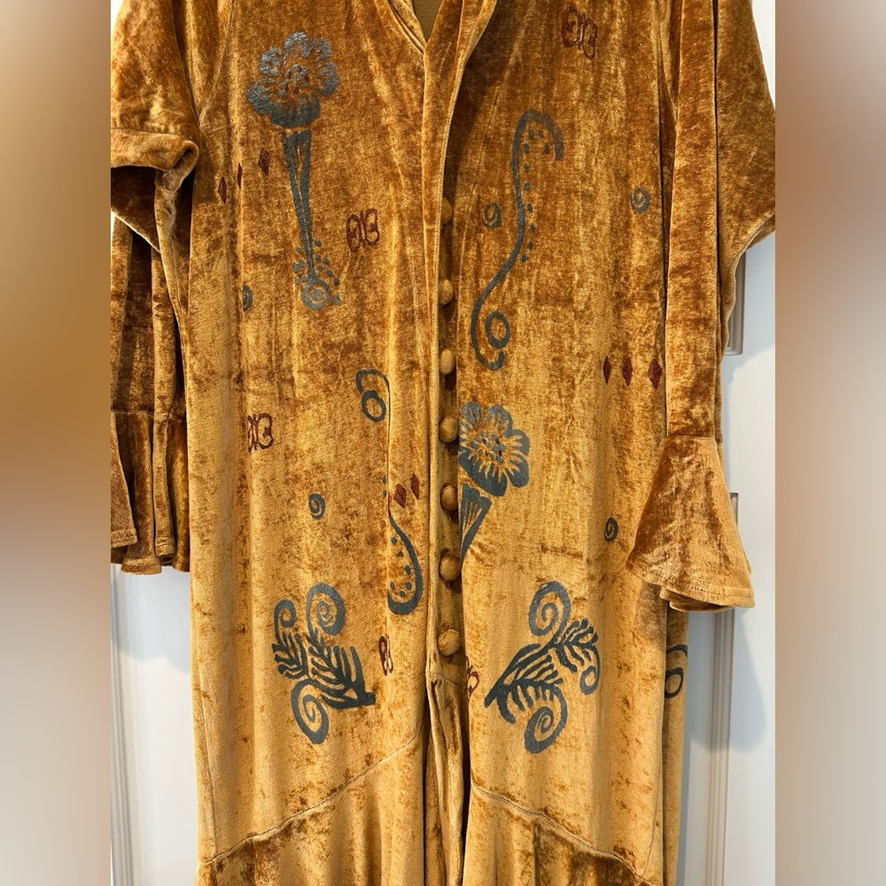 Blue Fish Vintage Golden Velvet Coat - Picture 5 of 16